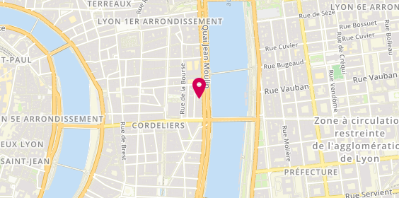 Plan de Renée Costes Viager Lyon, 20 Quai Jean Moulin, 69002 Lyon