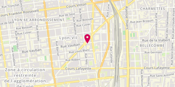 Plan de Groupe Appart Immo - Appart à Lyon, 136 Rue Vauban, 69006 Lyon