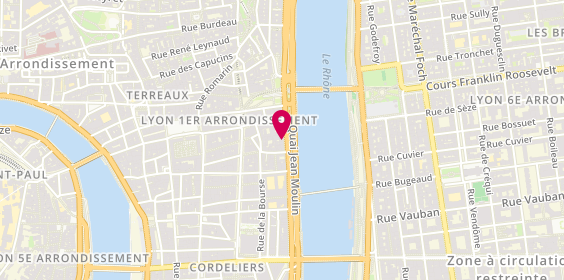 Plan de APPART & SENS - Agence immobilière responsable, 6 Quai Jean Moulin, 69001 Lyon
