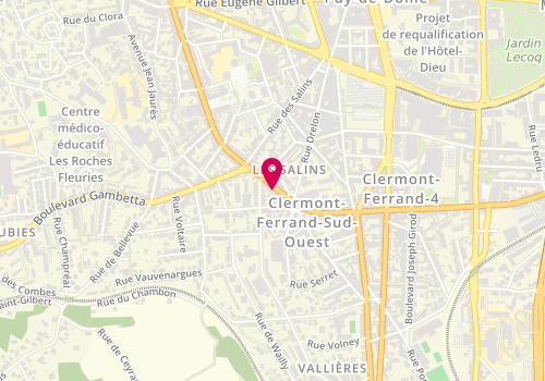 Plan de Taravant Immobilier, 73 Boulevard Jean Jaurès, 63000 Clermont-Ferrand