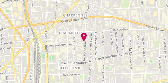 Plan de Guimmo, 58 Rue des Charmettes, 69100 Villeurbanne