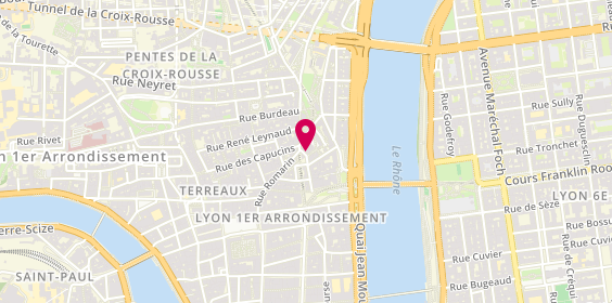 Plan de Agence des Pentes, 1 Rue du Griffon, 69001 Lyon