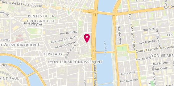 Plan de RHONE TRANSACTIONS - Agence immobilière 69001, 19 place Tolozan, 69001 Lyon