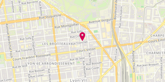 Plan de Actuel Transactions Sandra Viricel, 99 Rue Tronchet, 69006 Lyon