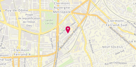 Plan de Agence 63 Immobilier, 17 Rue des Prés Bas, 63000 Clermont-Ferrand