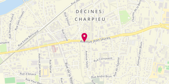 Plan de Human Immobilier, 264 Av. Jean Jaurès, 69150 Décines-Charpieu