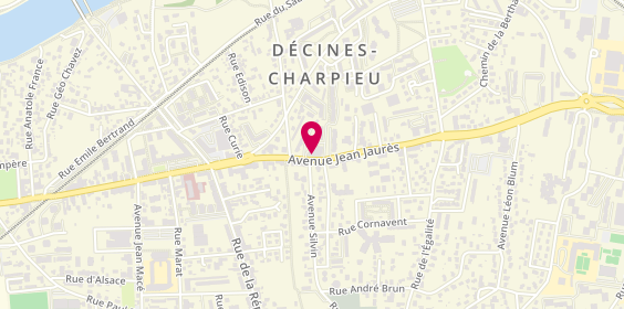 Plan de LEI et CIG MEDITERRANEE, 253 avenue Jean Jaurès, 69150 Décines-Charpieu