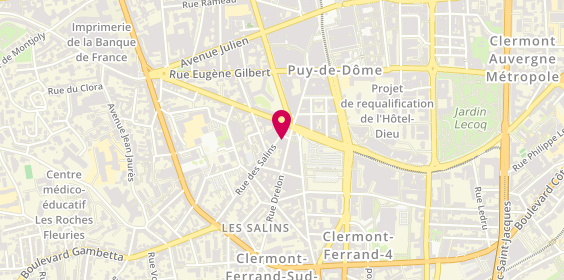 Plan de Primum Immobilier, 1 Rue des Salins, 63000 Clermont-Ferrand