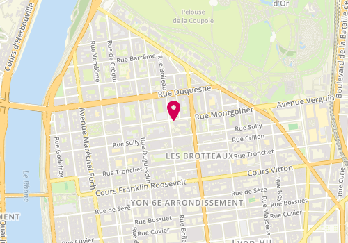 Plan de Régie Gontard, 58 Rue Montgolfier, 69006 Lyon