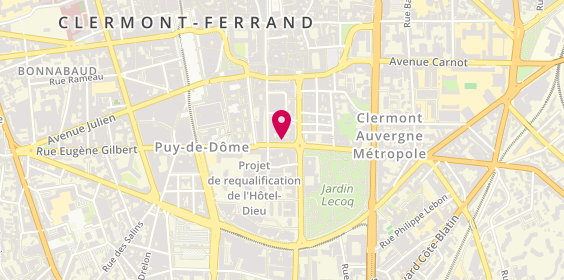 Plan de Emplacement N°1 Clermont Ferrand - JPB COMMERCES, 6 Boulevard Léon Malfreyt, 63000 Clermont-Ferrand