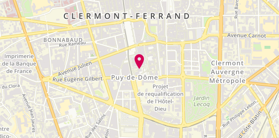 Plan de Cabinet Charbonnier, 37 Rue Gonod, 63000 Clermont-Ferrand
