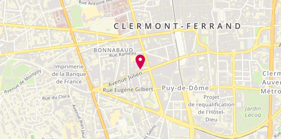 Plan de Agence Immobilière Coulon - Clermont Ferrand, 34 avenue Julien, 63000 Clermont-Ferrand