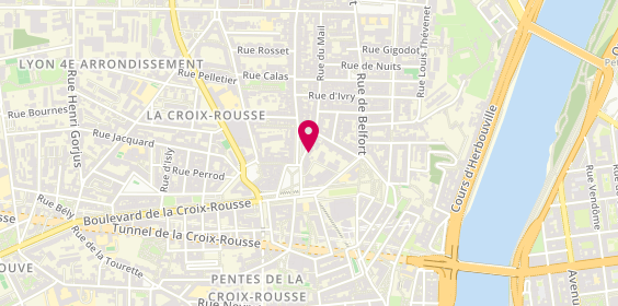 Plan de Delastre Croix Rousse, 18 place de la Croix-Rousse, 69004 Lyon