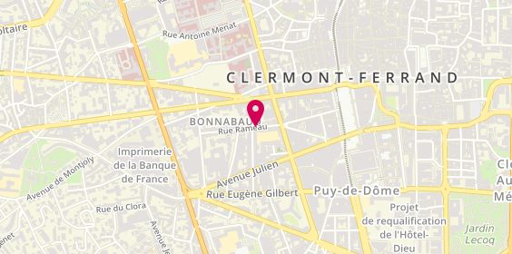 Plan de Cabinet Terrier, 8 Rue Rameau, 63000 Clermont-Ferrand