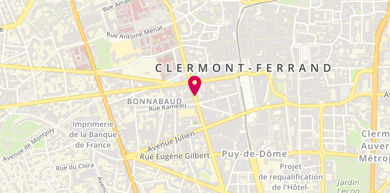 Plan de Brun Estève Immobilier, 9 Rue Bonnabaud, 63000 Clermont-Ferrand