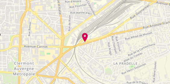 Plan de HMV Immobilier Clermont-Ferrand, 5 Bis Rue Anatole France, 63000 Clermont-Ferrand