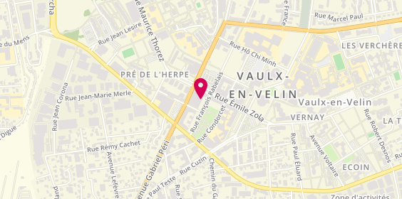 Plan de Vvl, 32 Rue Francois Rabelais, 69120 Vaulx-en-Velin