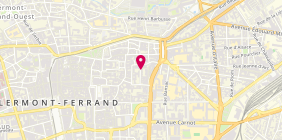 Plan de Sandrine MARTIN - SAFTI immobilier Clermont Ferrand, Rue Villeneuve, 63000 Clermont-Ferrand