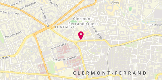 Plan de Stéphane Plaza Immobilier, 58 Rue Fontgieve, 63000 Clermont-Ferrand