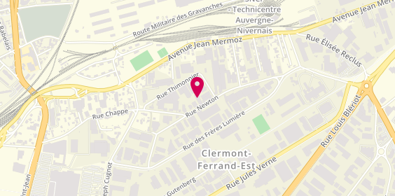 Plan de S.A.B Immobilier, 21 Rue Newton, 63100 Clermont-Ferrand