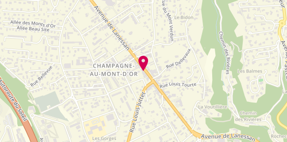 Plan de Michelin Immobilier, 67 avenue de Lanessan, 69410 Champagne-au-Mont-d'Or