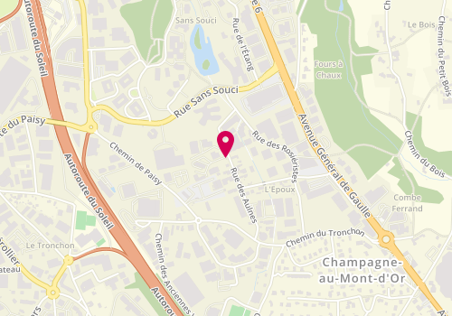 Plan de Ofys Real Estate, Le Carré d'Argent Batc
11A Rue des Aulnes, 69410 Champagne-au-Mont-d'Or
