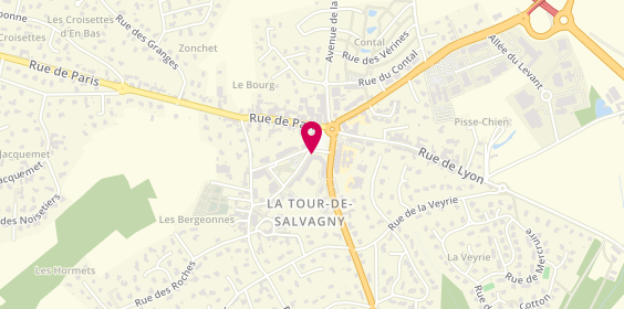 Plan de Agence TOUR-IMMO la Tour de Salvagny Immobilier, 5 Bis Rue de l'Église, 69890 La Tour-de-Salvagny