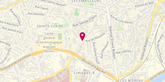 Plan de Immojuriste.com, 61 Rue Pierre et Marie Curie, 87000 Limoges
