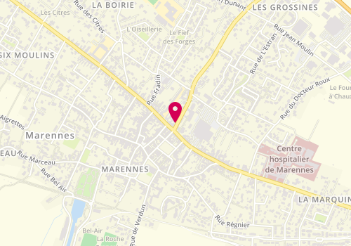 Plan de Human Immobilier, 1 Rue du Maréchal Foch, 17320 Marennes-Hiers-Brouage