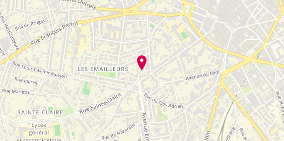 Plan de Henri ARDANT Conseiller Immobilier SAFTI LIMOGES, 9 Rue des Pénitents Rouges, 87000 Limoges