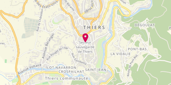 Plan de L'Agence, 10 place du Pirou, 63300 Thiers