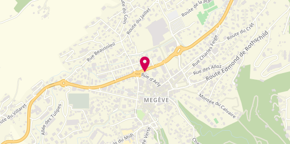 Plan de Agence Immobiliere de Megeve - Ici et Ma, 1525 Route Nationale, 74120 Megève