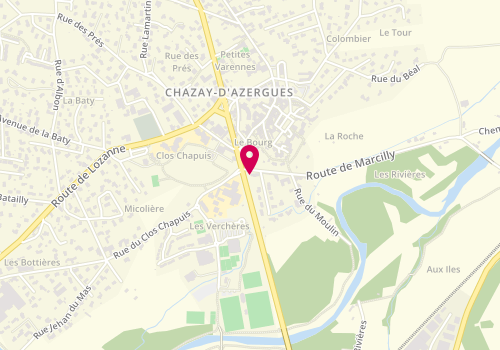Plan de Century 21 - Immo Chazay, 2 Route de Marcilly, 69380 Chazay-d'Azergues
