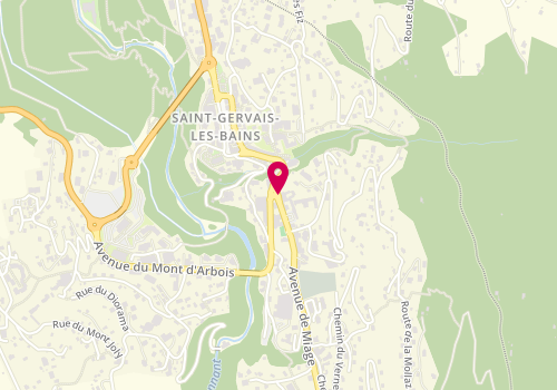 Plan de Mont-Blanc Locations, Les Dryades
29 avenue de Miage, 74170 Saint-Gervais-les-Bains