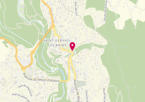 Plan de Arve Immobilier, 201 avenue du Mont d'Arbois, 74170 Saint-Gervais-les-Bains