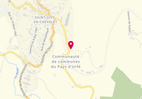 Plan de Loïc SEIGNOL conseiller immobilier CAPIFRANCE ROANNE, Route de Juré, 42430 Saint-Just-en-Chevalet