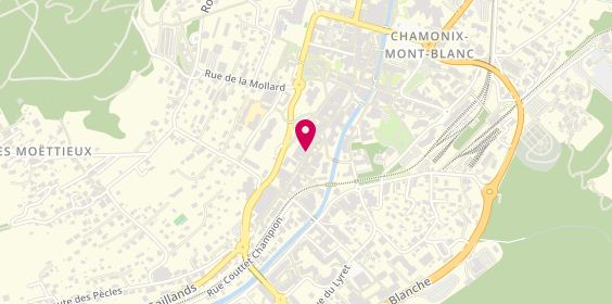 Plan de Agence Immobilière AIM Chamonix-Mont-Blanc; Haute-Savoie, 174 Rue du Dr Paccard, 74400 Chamonix-Mont-Blanc