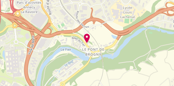 Plan de Id Conseils, 557 Route du Pont de Brogny, 74370 Annecy