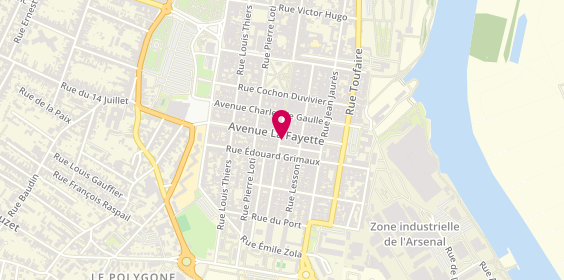 Plan de Agence Baratte Immobilier, 40 avenue la Fayette, 17300 Rochefort