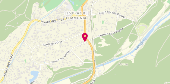 Plan de La Floria Immobilier, 585 Route des Liarets, 74400 Chamonix-Mont-Blanc