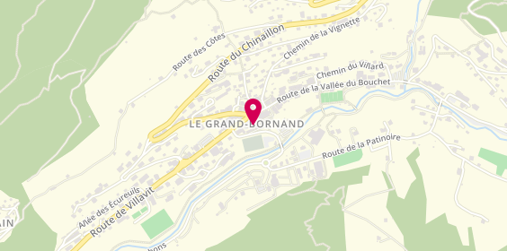 Plan de Agence Century 21 - Aravis Immobili, 28 place de l'Eglise, 74450 Le Grand-Bornand