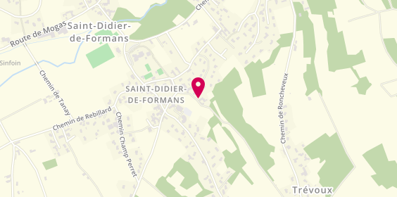 Plan de Immo Sur Saone, 87 chemin des Creuses, 01600 Saint-Didier-de-Formans