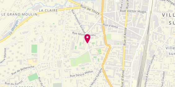 Plan de Agence immobilière Nexity, 573 Rue François Giraud, 69400 Villefranche-sur-Saône