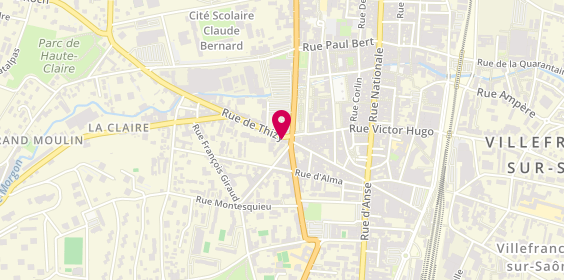 Plan de Orpi Agences No1, 293 Rue de Thizy, 69400 Villefranche-sur-Saône
