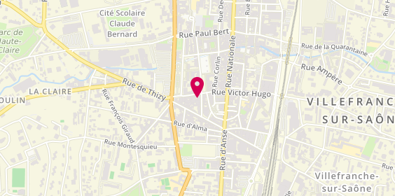 Plan de Agence Nestenn Immobilier Villefranche sur Saône, 200 Rue de la République, 69400 Villefranche-sur-Saône