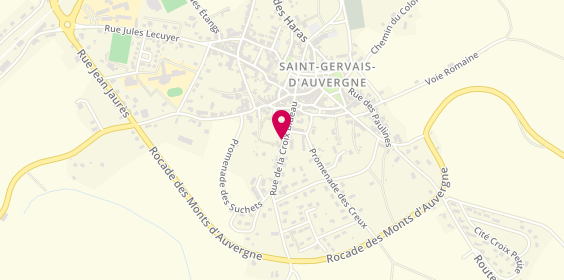 Plan de Puy de l'Immobilier, Rue de la Croix Bideau, 63390 Saint-Gervais-d'Auvergne
