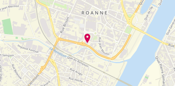 Plan de FONCIA | Agence Immobilière | Location-Syndic-Gestion Locative | Roanne | Bd. Jules Ferry, 29 Boulevard Jules Ferry, 42300 Roanne