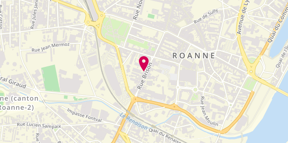 Plan de Ginet Immobilier Roanne, 16 Rue Brison, 42300 Roanne