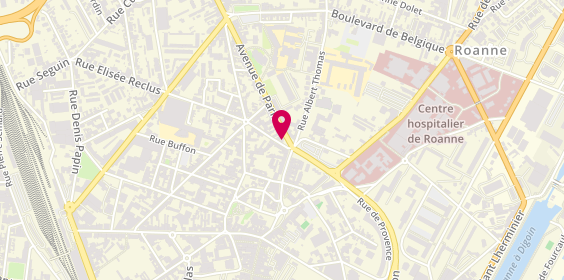Plan de Citya Oriol, 1 avenue de Paris, 42300 Roanne
