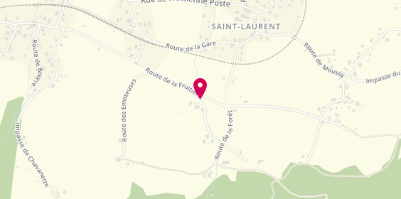 Plan de Agate Immobilier, 50 Route des Ruines, 74800 Saint-Laurent